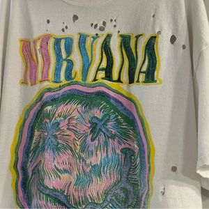 Nirvana Distressed Oversized T-Shirt